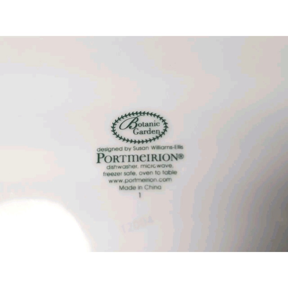 2 Portmeirion Botanic Garden Primrose & Pansy 7" Square Plates Butterflies - Picture 7 of 9